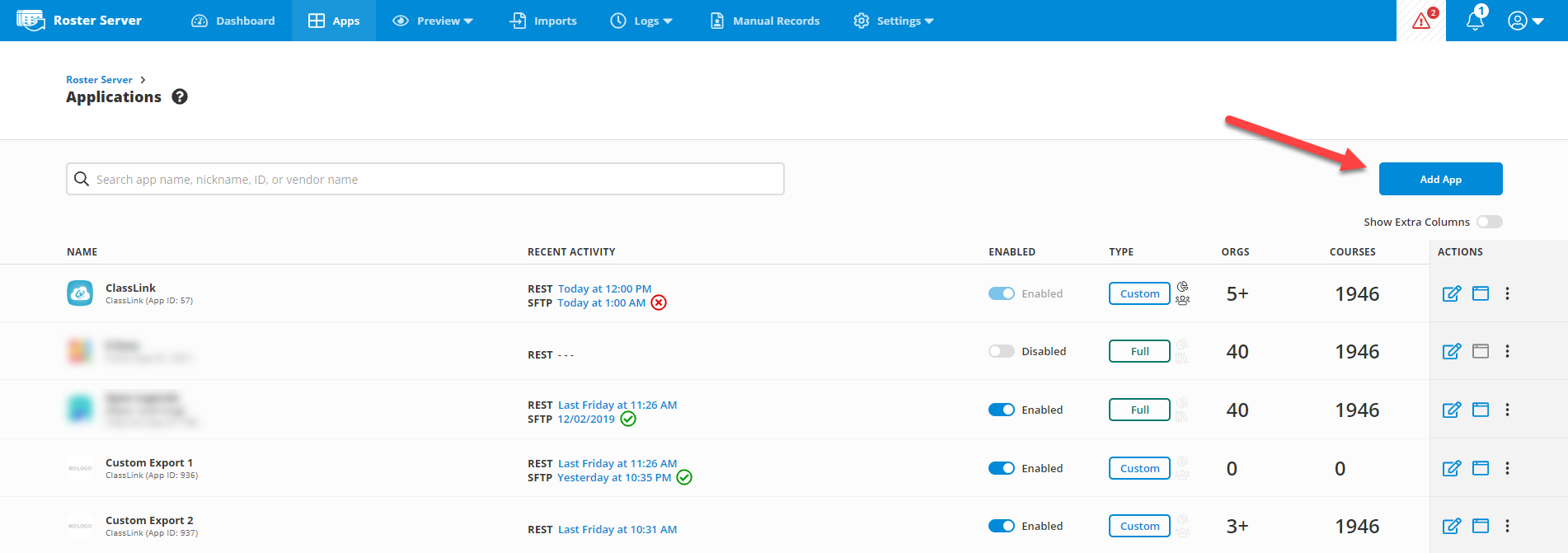 Screenshot of the overview process for ClassLink integration.